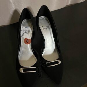 Impo Black Heels with Silver Accent